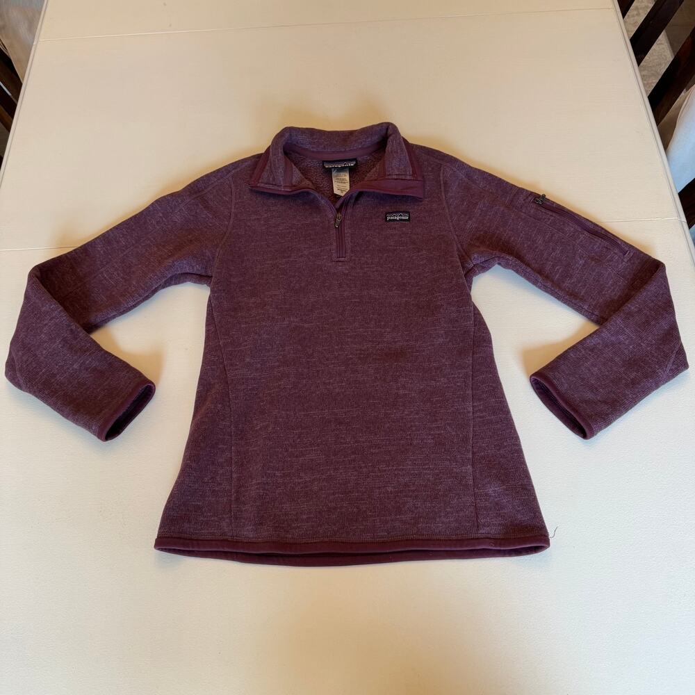 Patagonia New Better Sweater Purple Size XS Long Sleeve 1/4 Zip Outdoor Active
